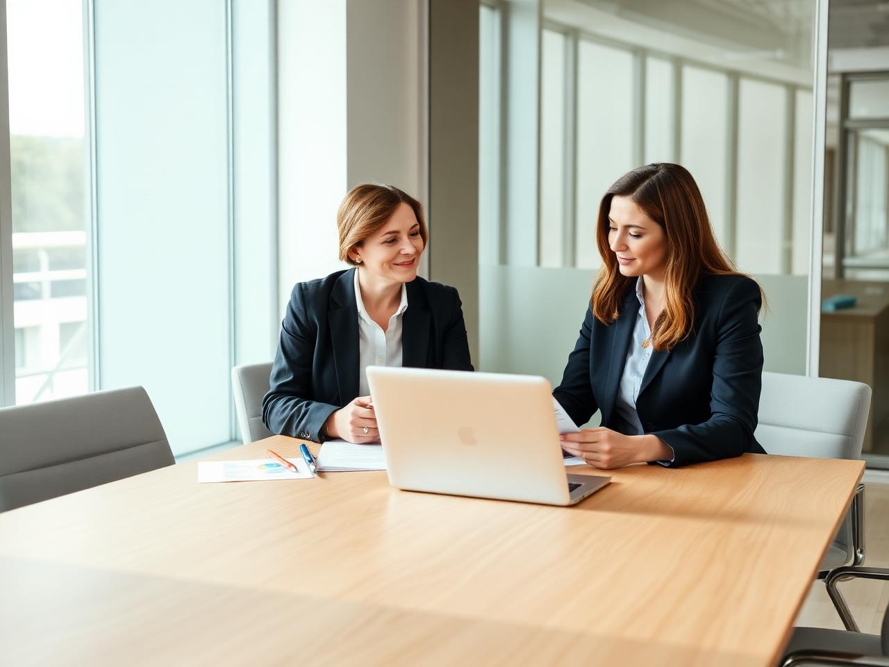 Advisor reviewing PEO proposals with a business owner